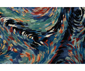 Alfombra FLORES AZUL (Colección Hecha a Mano)